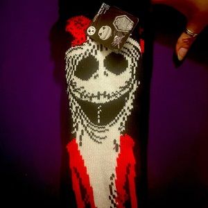 Nightmare Before Christmas women cozy slipper socks size 9 Halloween Christmas